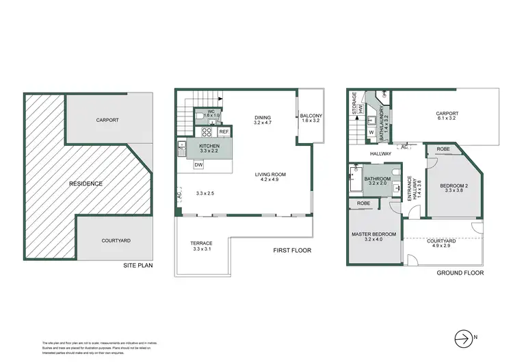 Floorplan of Homely townhouse listing, 1/310 Burnley Street, Richmond VIC 3121
