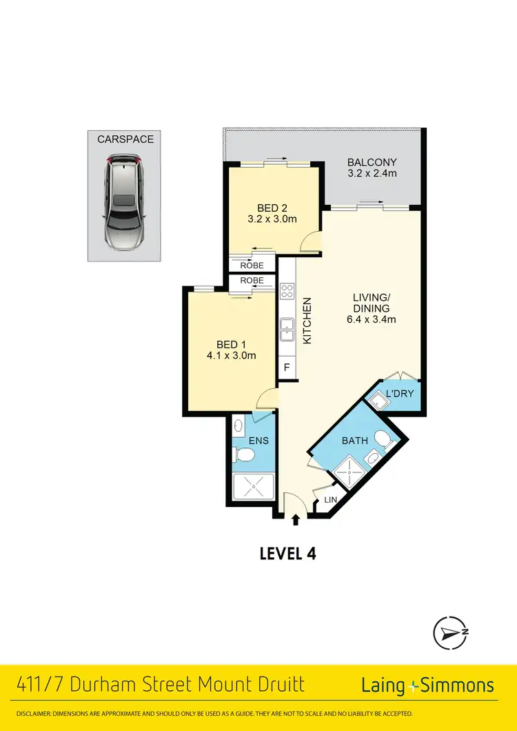 Floorplan of Homely unit listing, 411/7-9 Durham Street, Mount Druitt NSW 2770