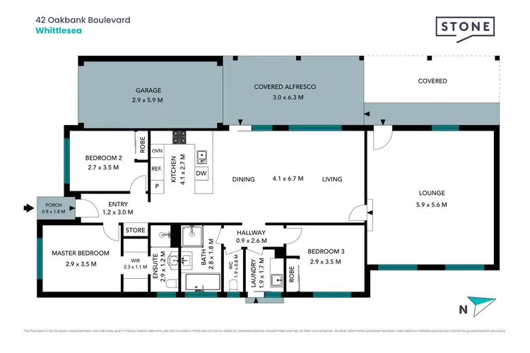 Floorplan of Homely house listing, 42 Oakbank Boulevard, Whittlesea VIC 3757