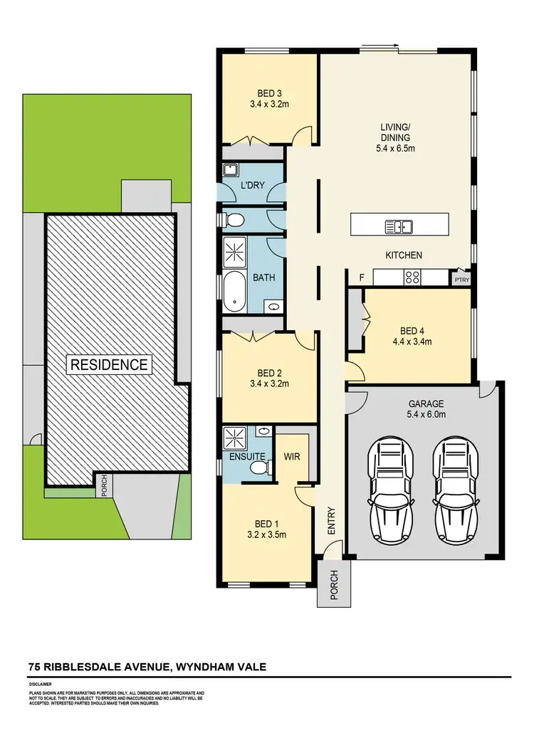 Floorplan of Homely house listing, 75 Ribblesdale Avenue, Wyndham Vale VIC 3024