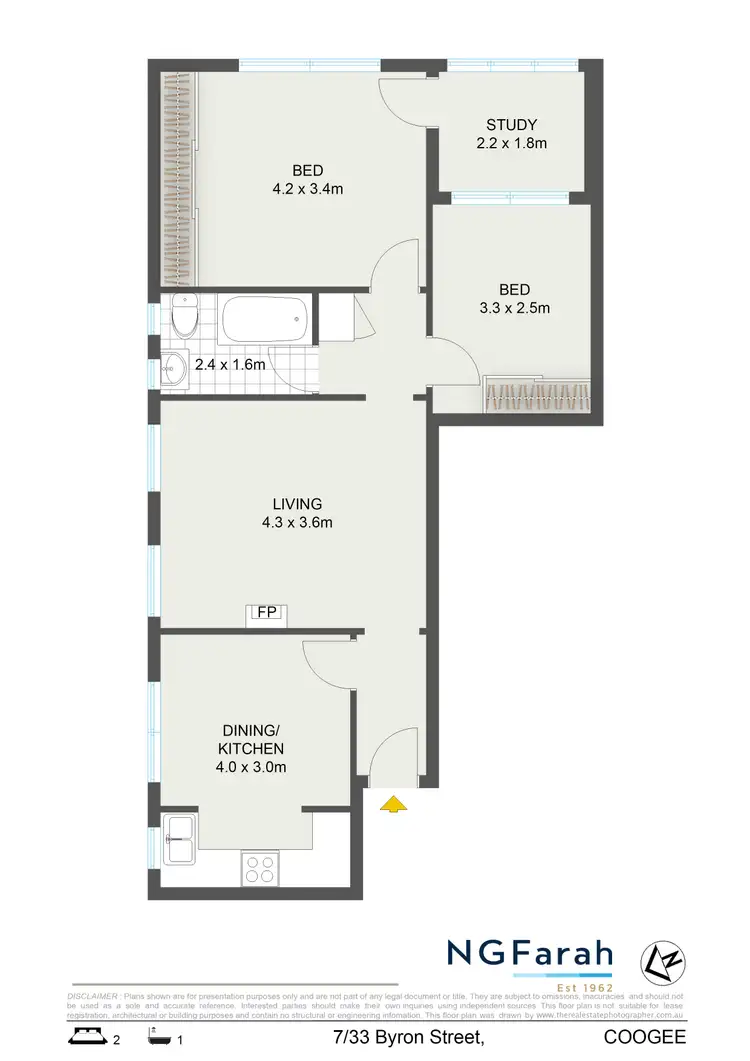 Floorplan of Homely apartment listing, 7/33 Byron Street, Coogee NSW 2034