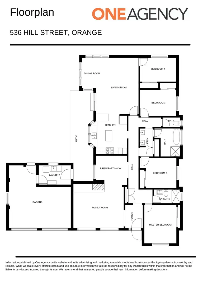 Floorplan of Homely house listing, 536 Hill Street, Orange NSW 2800
