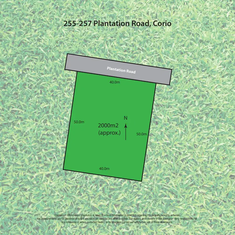 Floorplan of Homely land listing, 255-257 Plantation Road, Corio VIC 3214