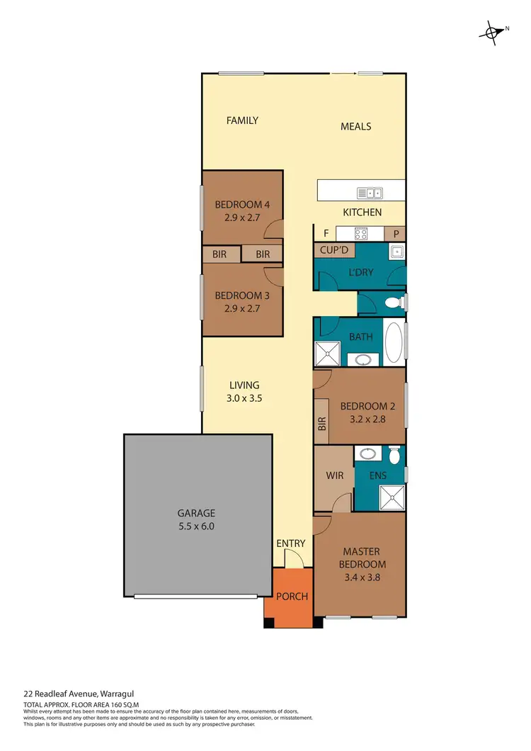 Floorplan of Homely house listing, 22 Redleaf Avenue, Warragul VIC 3820