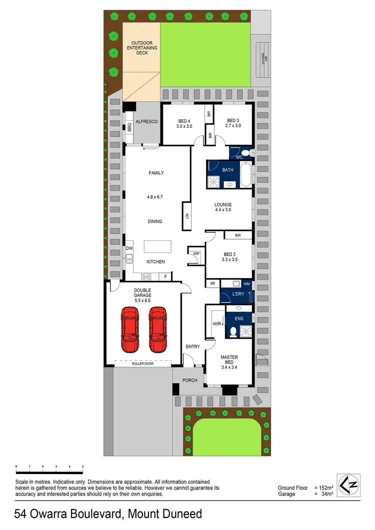 Floorplan of Homely house listing, 54 Owarra Boulevard, Mount Duneed VIC 3217