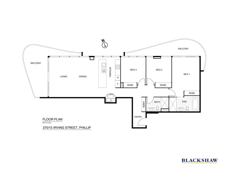 Floorplan of Homely apartment listing, 270/15 Irving Street, Phillip ACT 2606