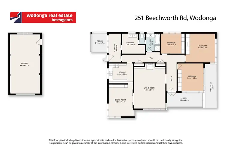 Floorplan of Homely house listing, 251 Beechworth Road, Wodonga VIC 3690