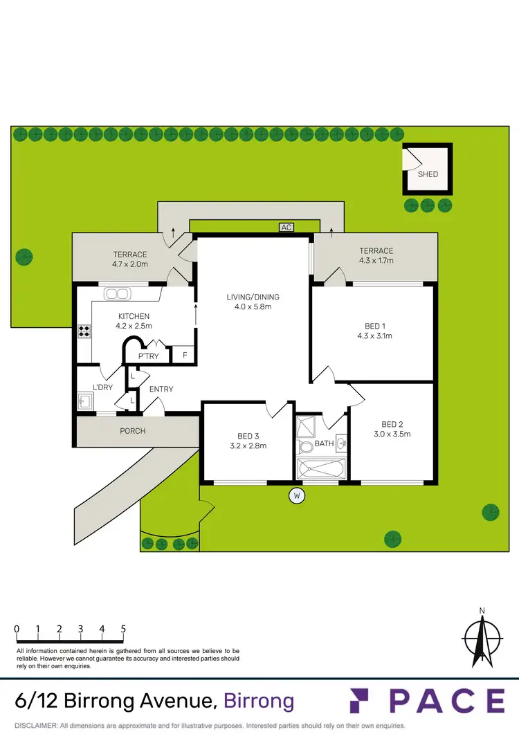 Floorplan of Homely villa listing, 6/12 Birrong Avenue, Birrong NSW 2143