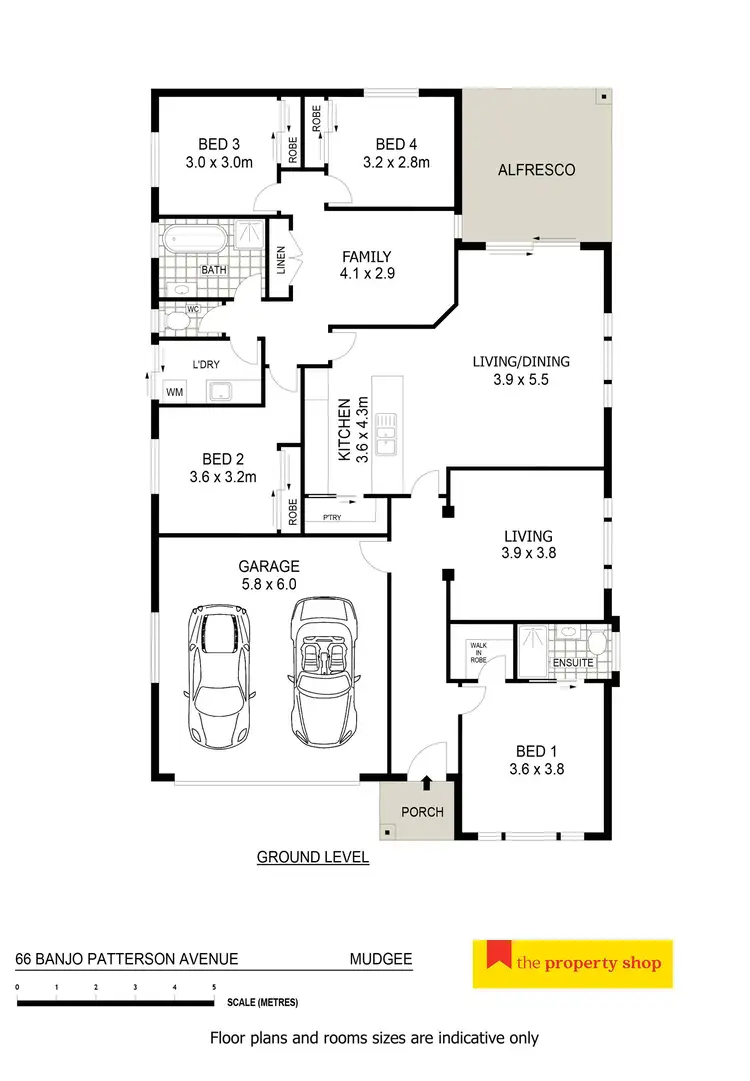 Floorplan of Homely house listing, 66 Banjo Paterson Avenue, Mudgee NSW 2850