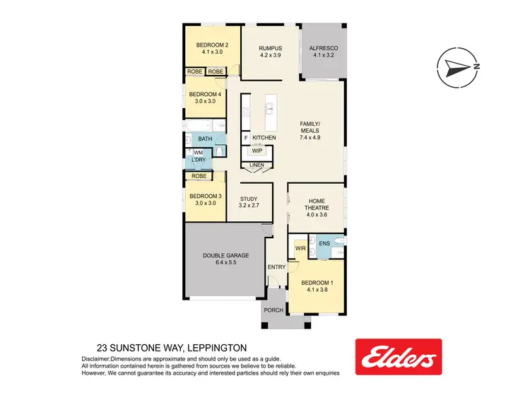 Floorplan of Homely house listing, 23 Sunstone Way, Leppington NSW 2179