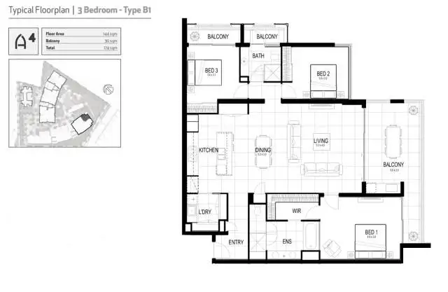 Floorplan of Homely apartment listing, 116/93 Sheehan Avenue, Hope Island QLD 4212