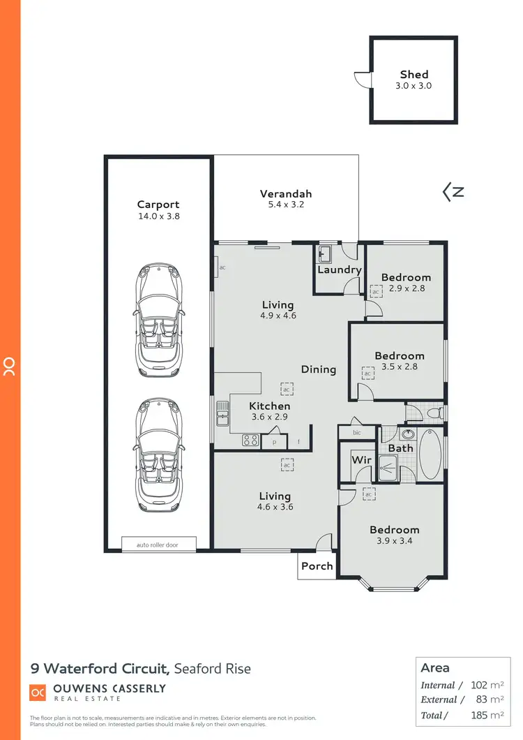 Floorplan of Homely house listing, 9 Waterford Circuit, Seaford Rise SA 5169