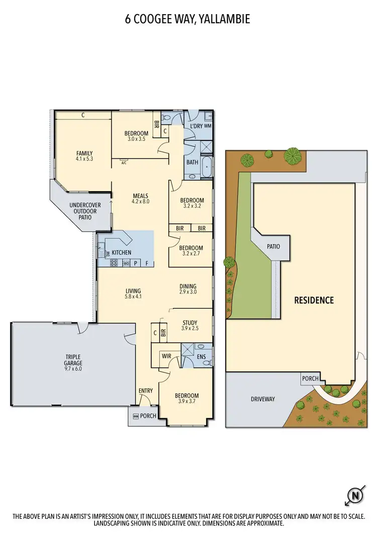 Floorplan of Homely house listing, 6 Coogee Way, Yallambie VIC 3085