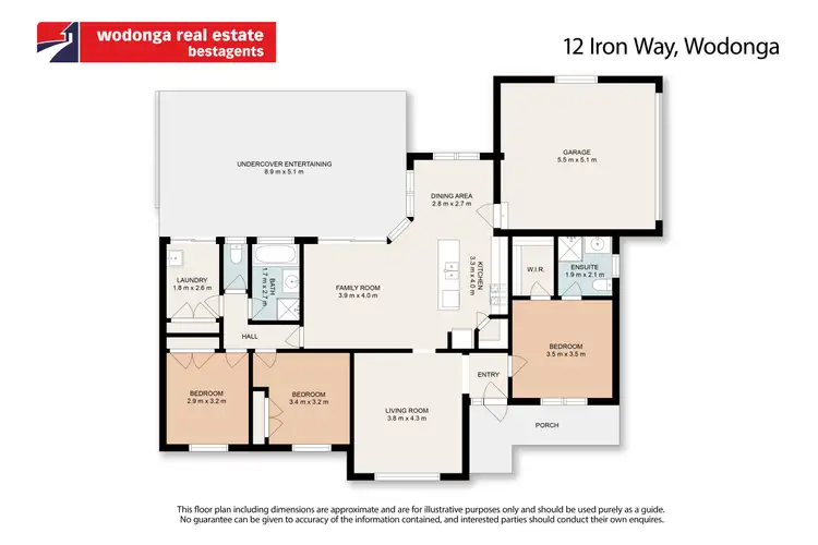 Floorplan of Homely house listing, 12 Iron Way, Wodonga VIC 3690