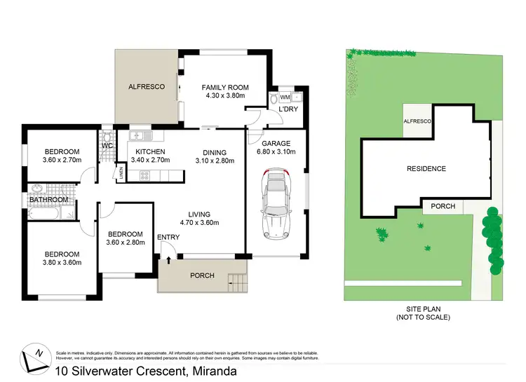 Floorplan of Homely house listing, 10 Silverwater Crescent, Miranda NSW 2228