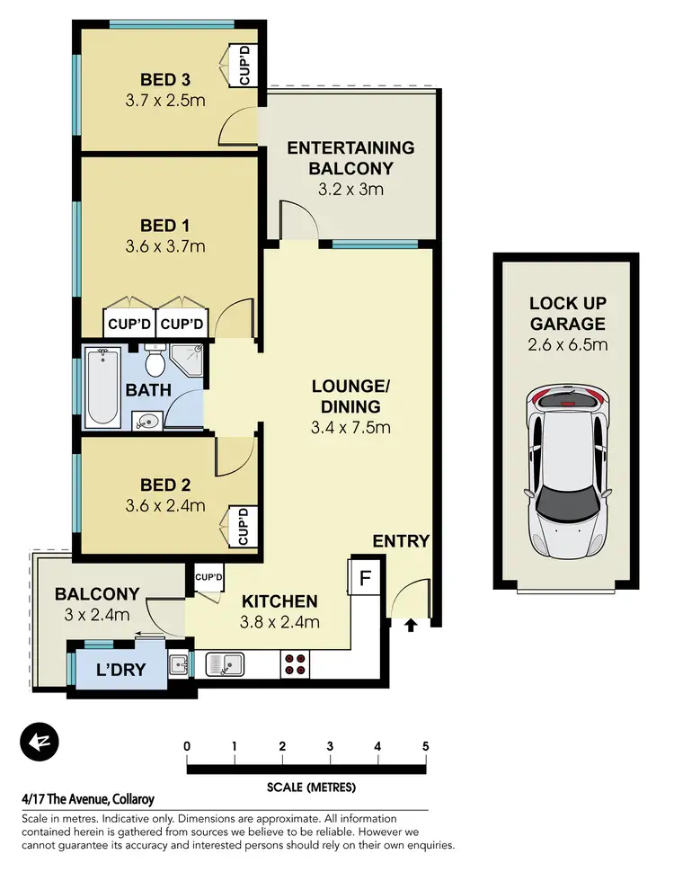 Floorplan of Homely apartment listing, 4/17 The Avenue, Collaroy NSW 2097