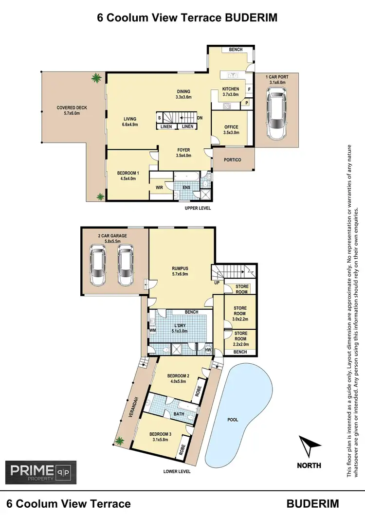 Floorplan of Homely house listing, 6 Coolum View Terrace, Buderim QLD 4556