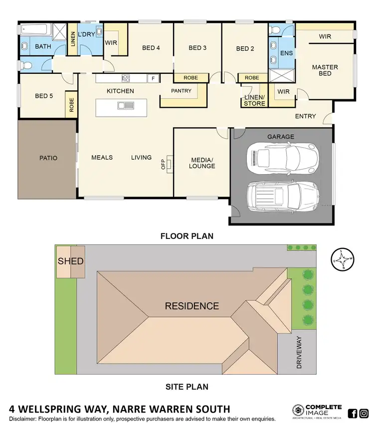 Floorplan of Homely house listing, 4 Wellspring Way, Narre Warren South VIC 3805
