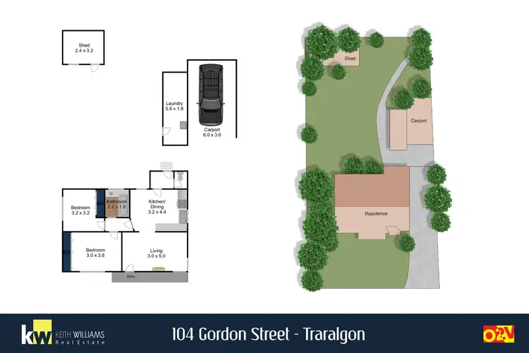 Floorplan of Homely house listing, 104 Gordon Street, Traralgon VIC 3844