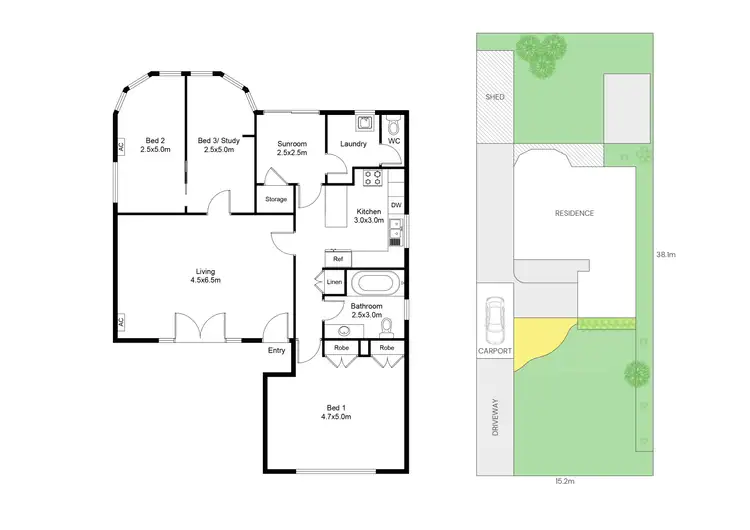 Floorplan of Homely house listing, 13 Kardinia Street, Belmont VIC 3216