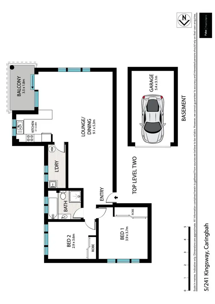 Floorplan of Homely apartment listing, 5/241 Kingsway, Caringbah NSW 2229