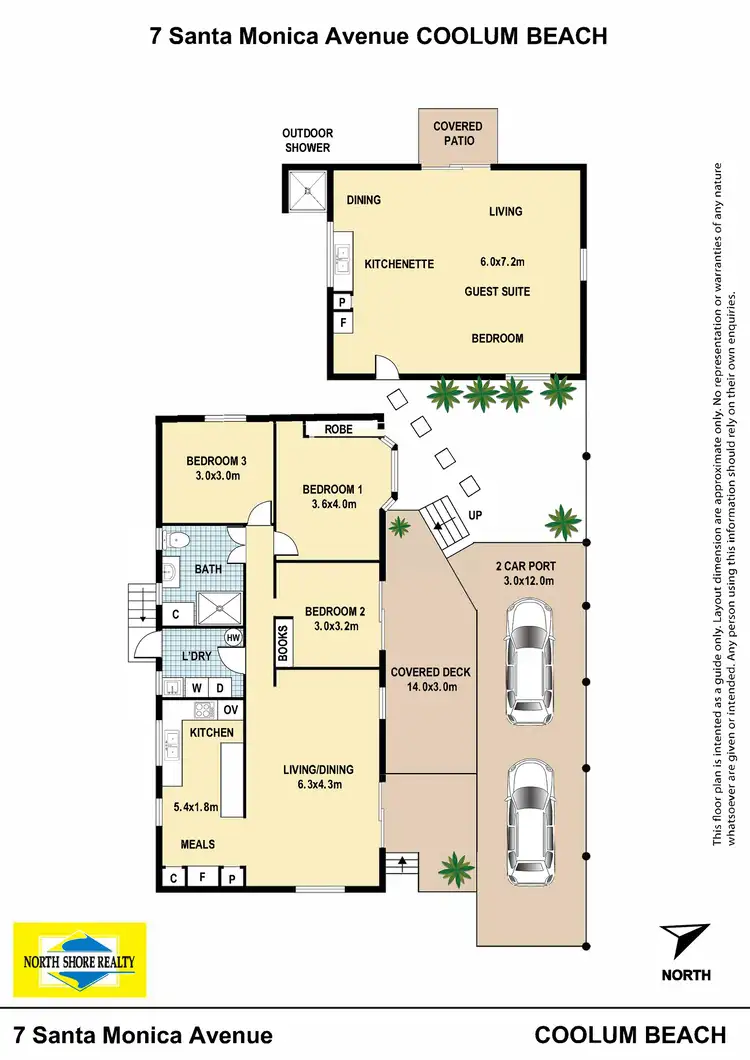 Floorplan of Homely house listing, 7 Santa Monica Avenue, Coolum Beach QLD 4573