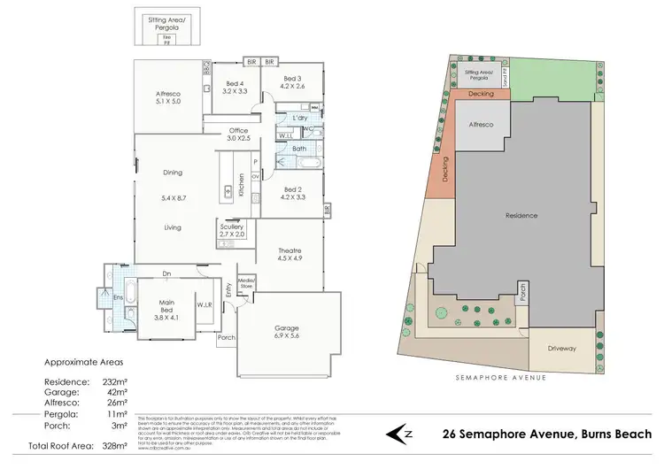 Floorplan of Homely house listing, 26 Semaphore Avenue, Burns Beach WA 6028