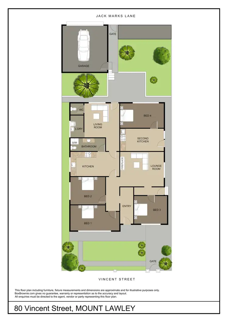Floorplan of Homely house listing, 80 Vincent Street, Mount Lawley WA 6050