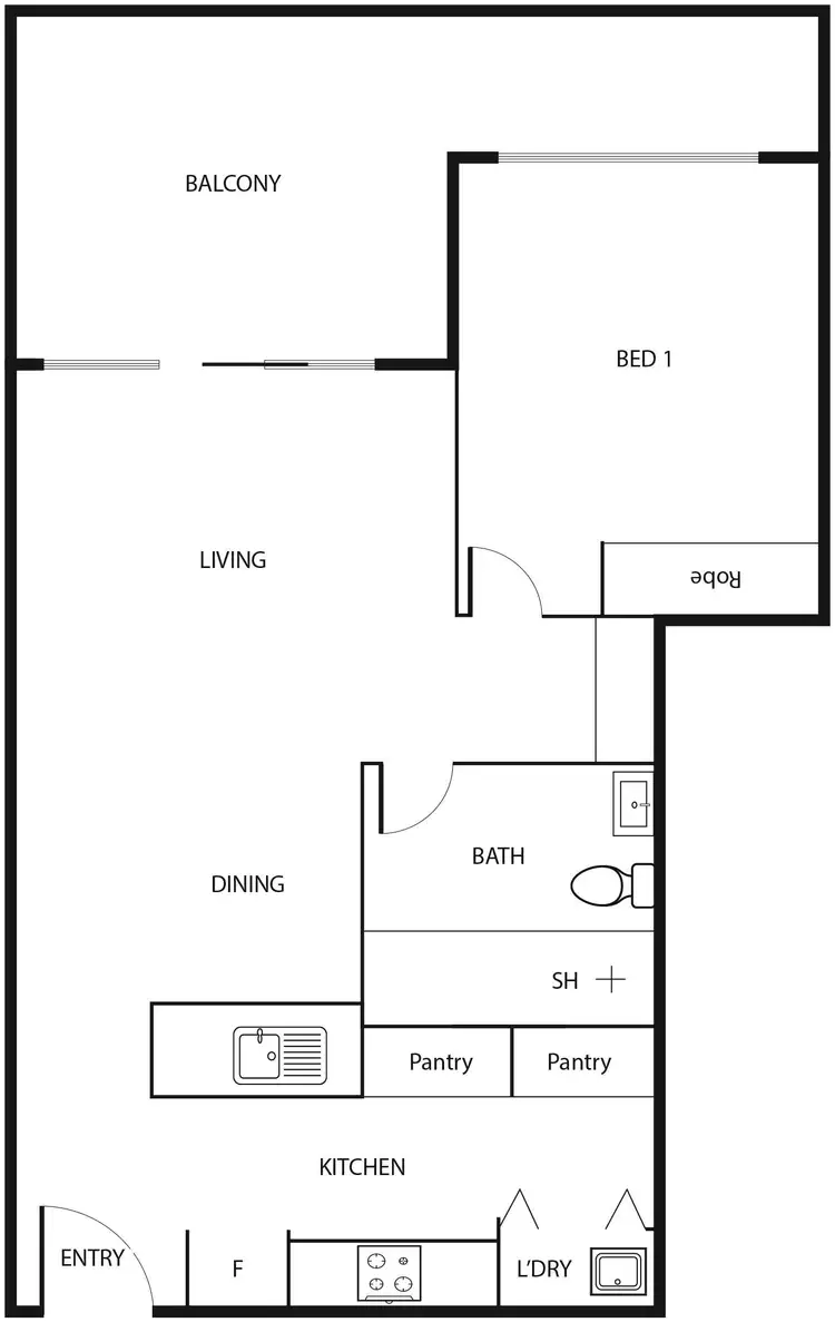 Floorplan of Homely apartment listing, 253/325 Anketell Street, Greenway ACT 2900