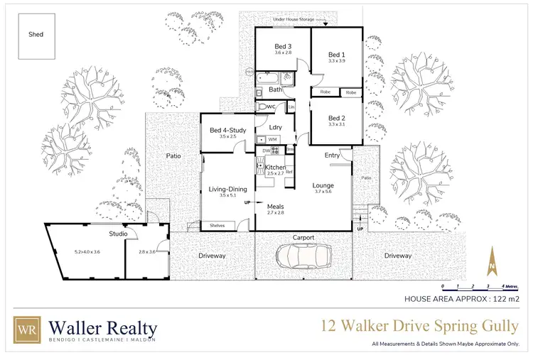 Floorplan of Homely house listing, 12 Walker Drive, Spring Gully VIC 3550