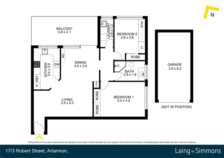 Floorplan of Homely apartment listing, 17/3 Robert Street, Artarmon NSW 2064