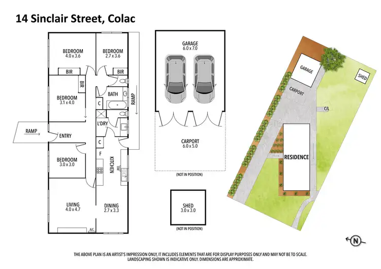 Floorplan of Homely house listing, 14 Sinclair Street, Colac VIC 3250