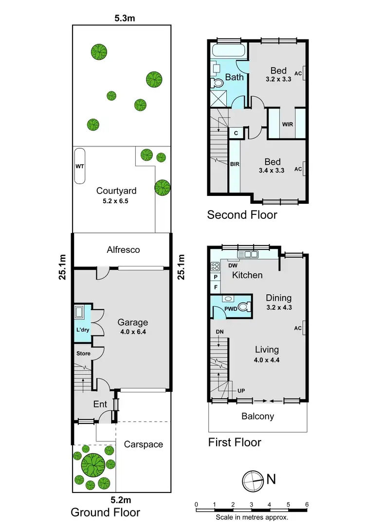 Floorplan of Homely townhouse listing, 19 Old School Road, Notting Hill VIC 3168