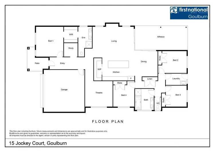 Floorplan of Homely house listing, 15 Jockey Court, Goulburn NSW 2580