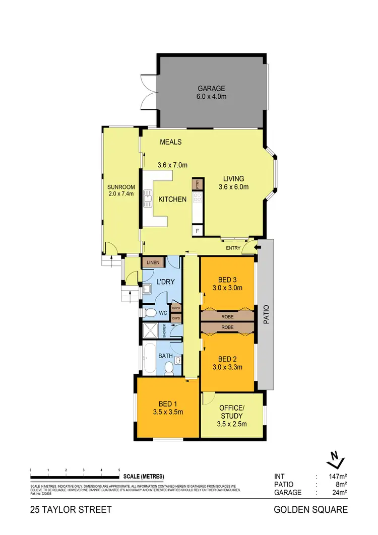 Floorplan of Homely house listing, 25 Taylor Street, Golden Square VIC 3555