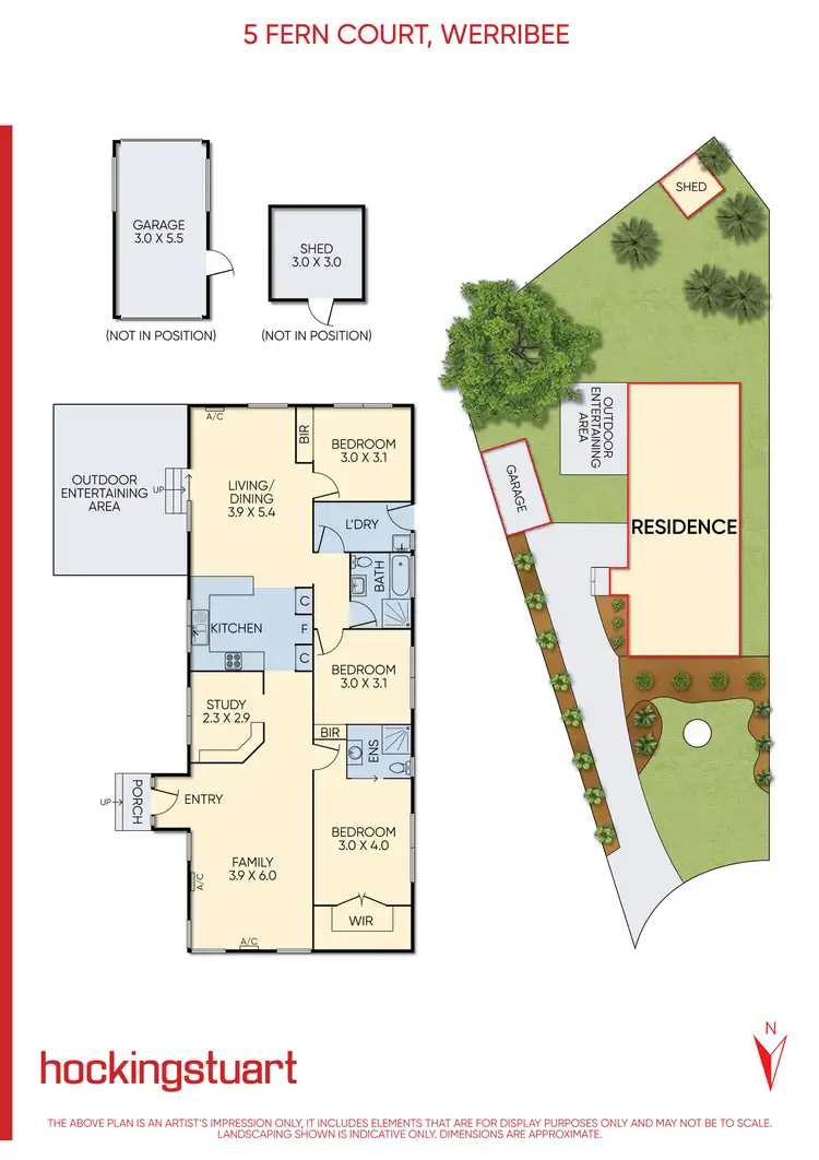 Floorplan of Homely house listing, 5 Fern Court, Werribee VIC 3030