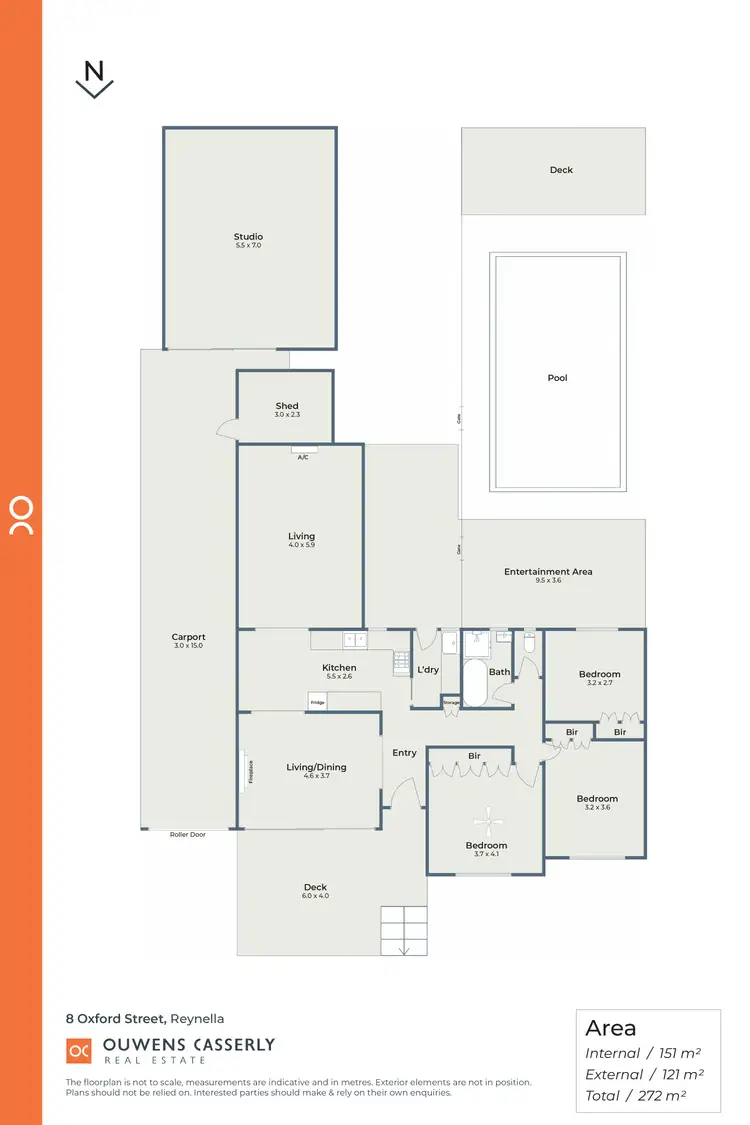 Floorplan of Homely house listing, 8 Oxford Street, Reynella SA 5161
