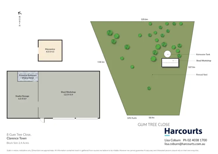 Floorplan of Homely land listing, 8 Gum Tree Close, Clarence Town NSW 2321