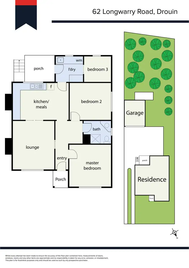 Floorplan of Homely house listing, 62 Longwarry Road, Drouin VIC 3818