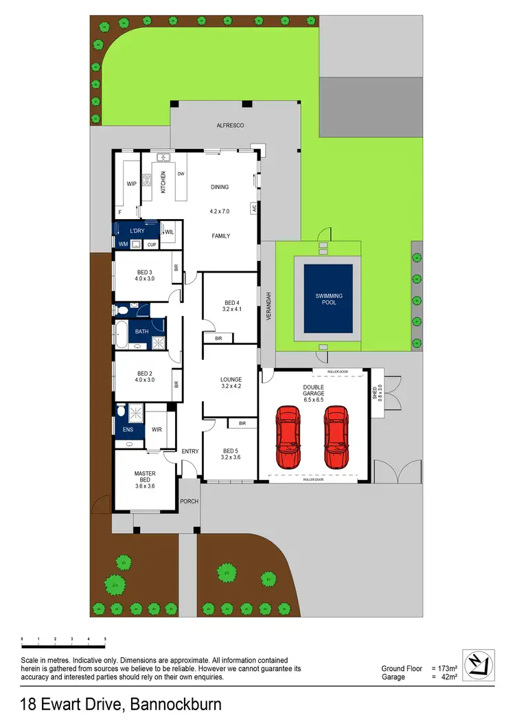 Floorplan of Homely house listing, 18 Ewart Drive, Bannockburn VIC 3331