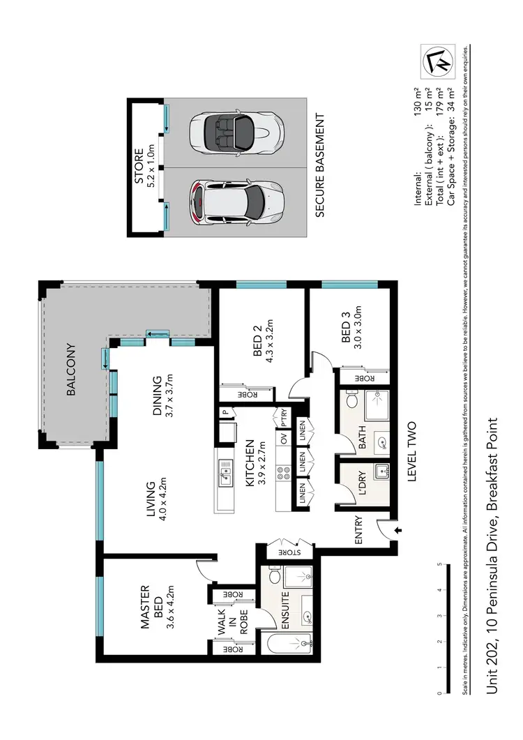 Floorplan of Homely apartment listing, 202/10 Peninsula Drive, Breakfast Point NSW 2137