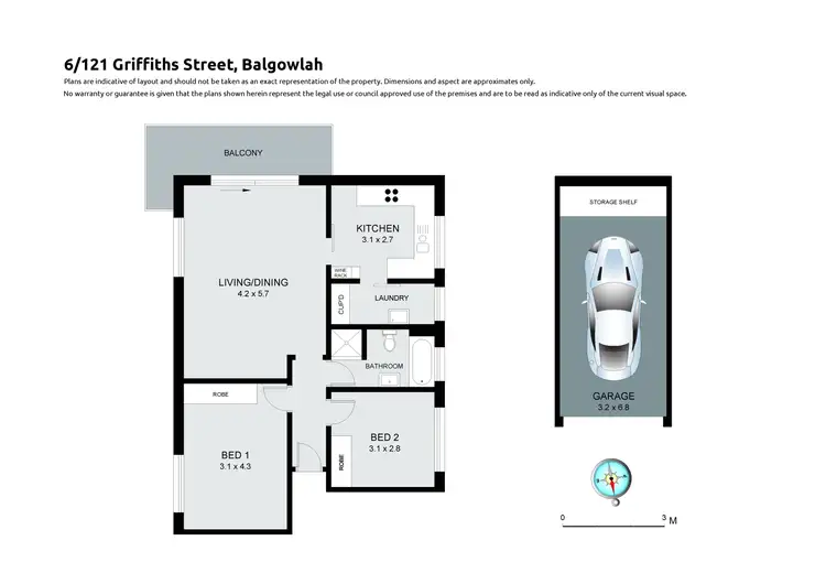 Floorplan of Homely apartment listing, 6/121 Griffiths Street, Balgowlah NSW 2093