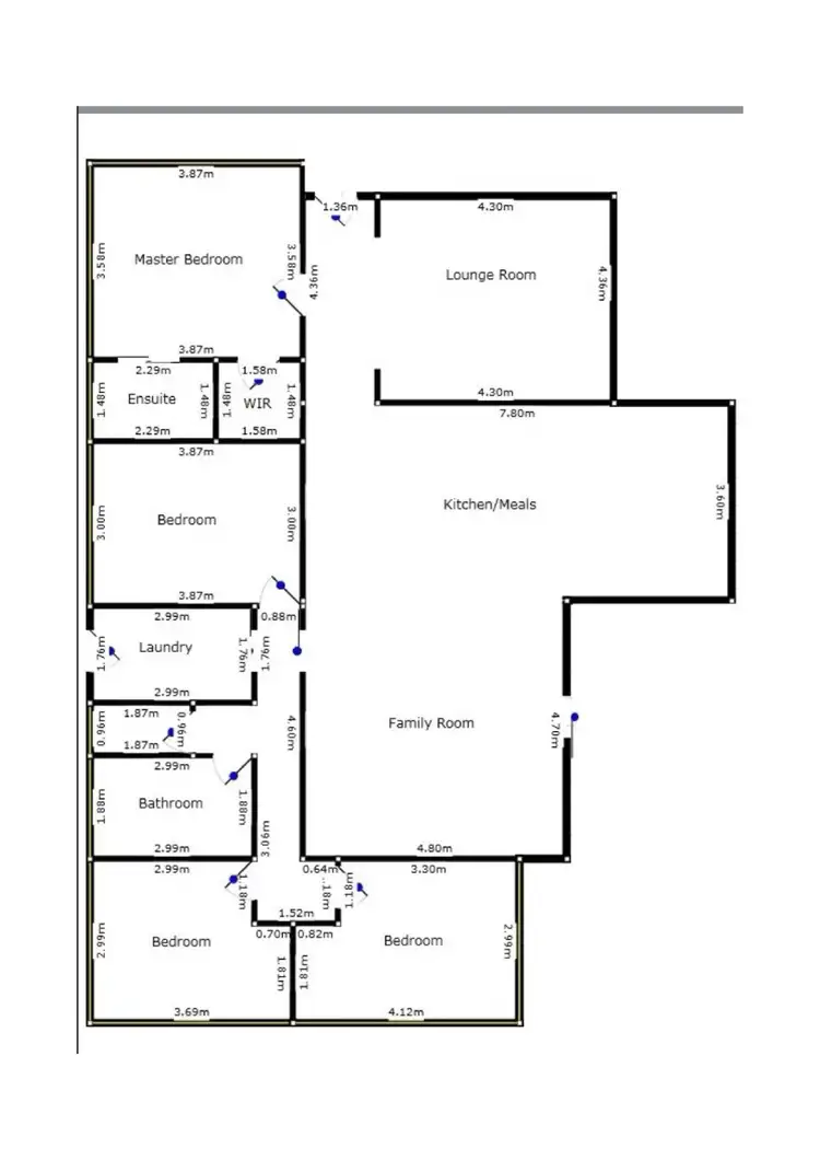 Floorplan of Homely house listing, 6 Louisiana Court, Mildura VIC 3500