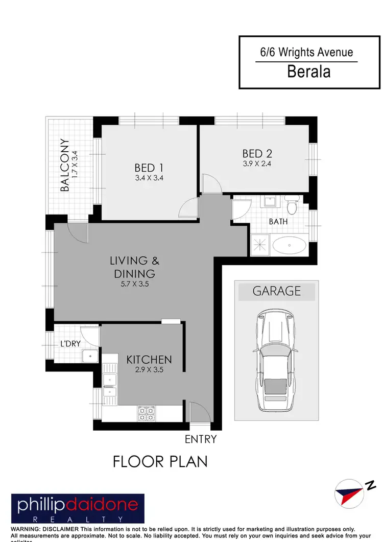 Floorplan of Homely unit listing, Level 1/6/6 Wrights Avenue, Berala NSW 2141