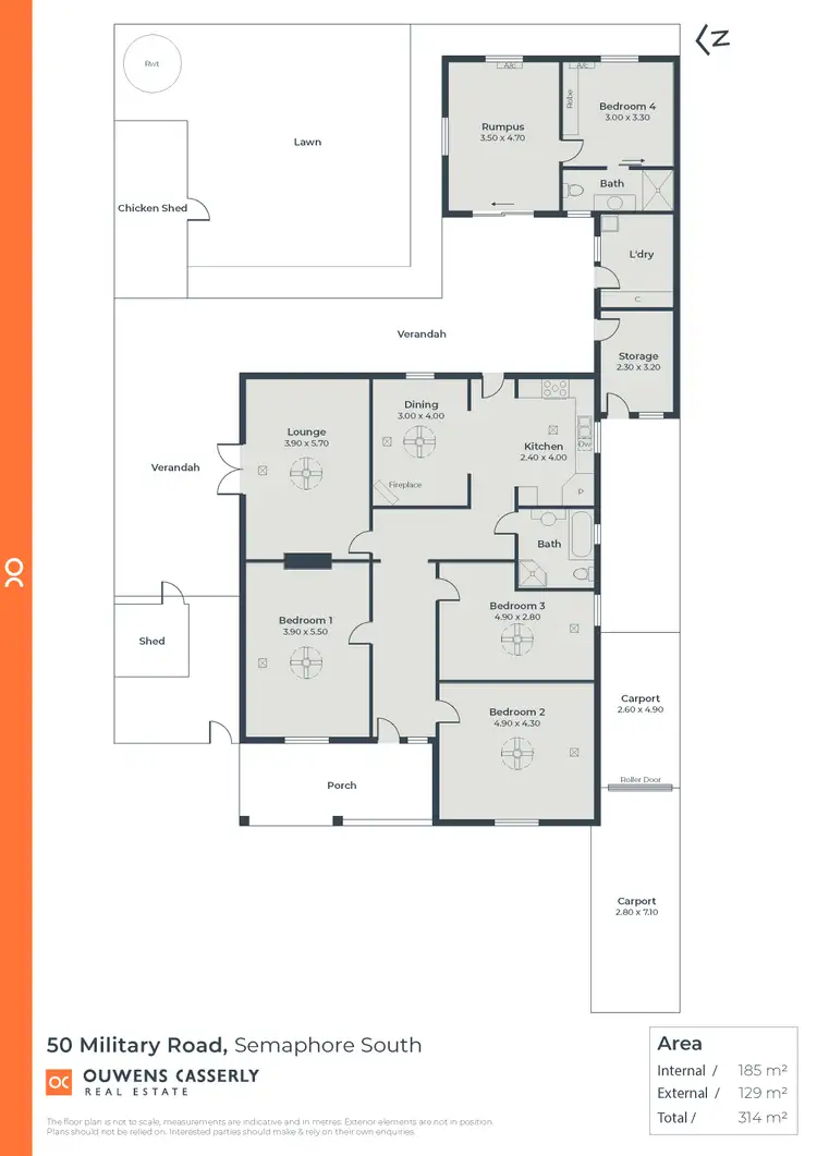 Floorplan of Homely house listing, 50 Military Road, Semaphore South SA 5019