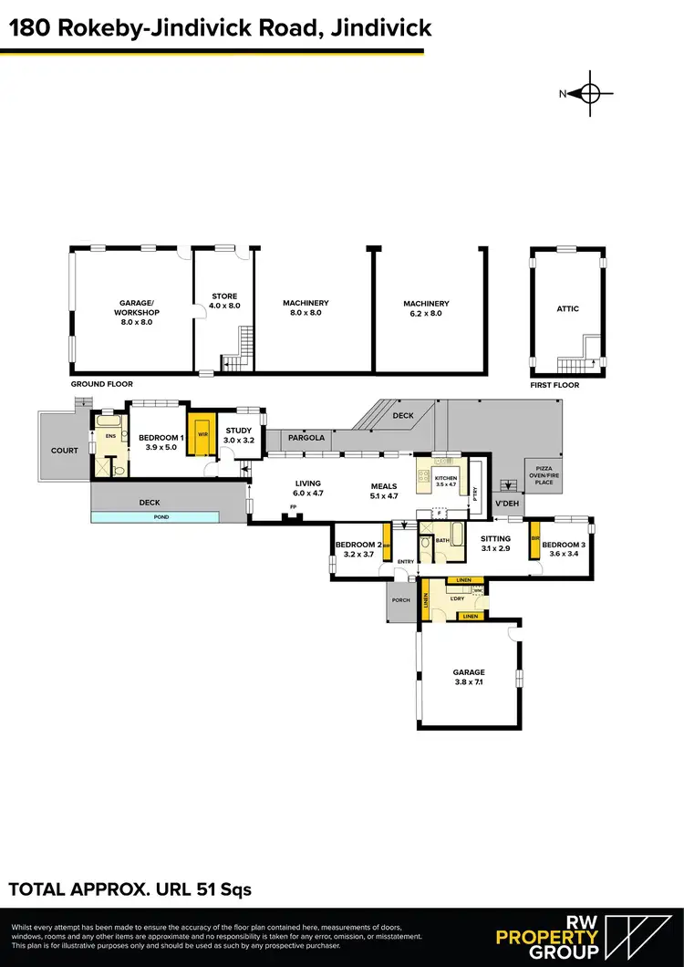 Floorplan of Homely rural property listing, 180 Rokeby-Jindivick Road, Jindivick VIC 3818