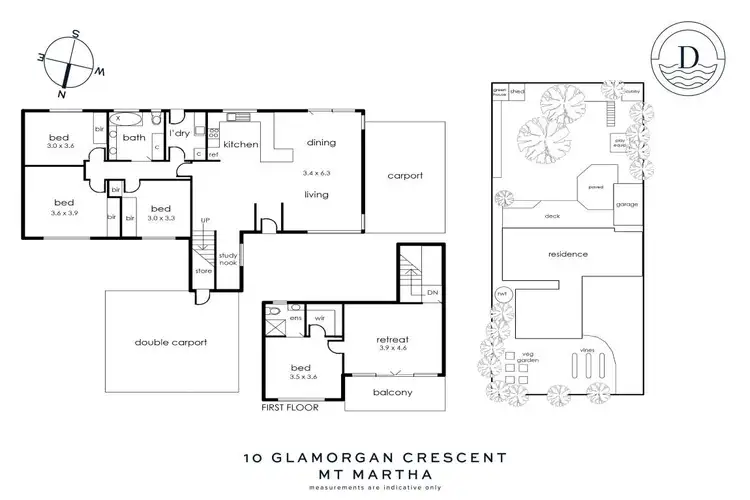 Floorplan of Homely house listing, 10 Glamorgan Crescent, Mount Martha VIC 3934