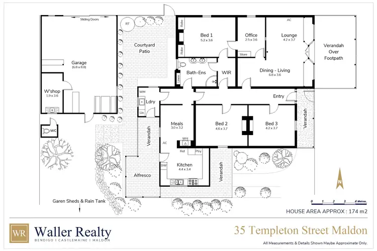 Floorplan of Homely house listing, 35 Templeton Street, Maldon VIC 3463