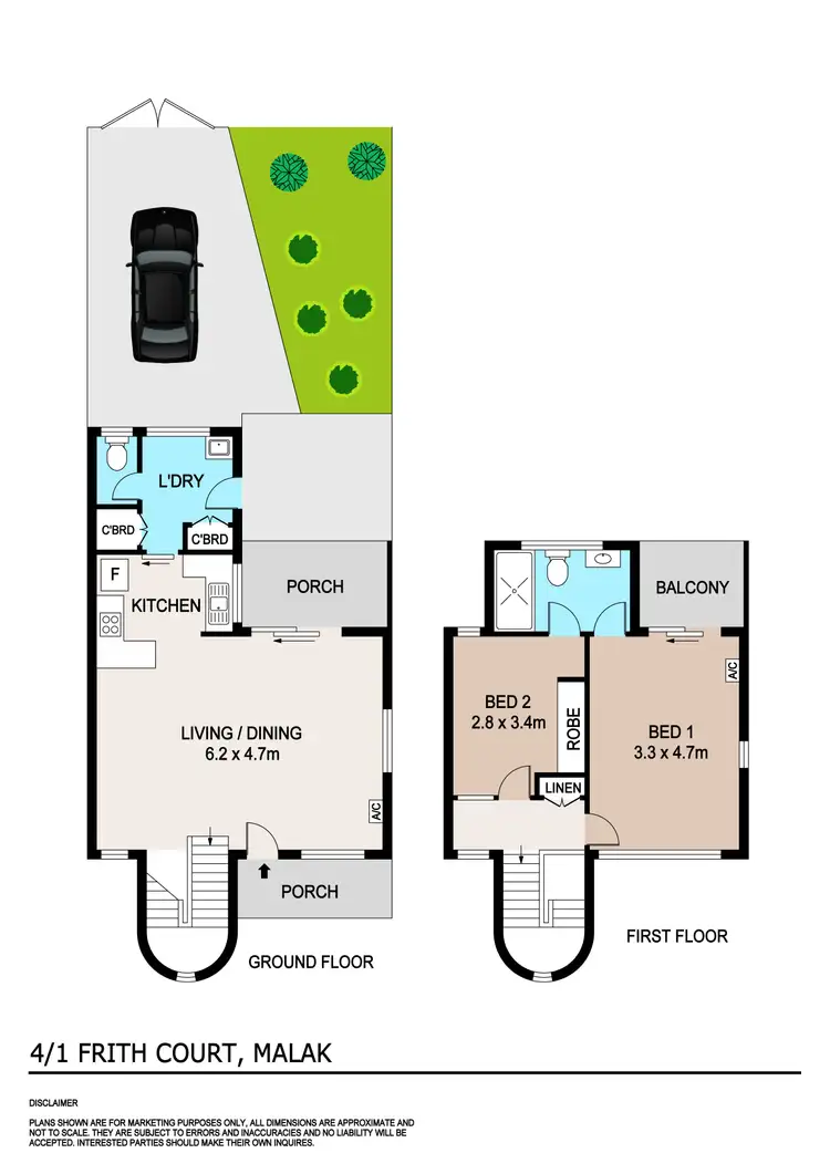 Floorplan of Homely townhouse listing, 4/1 Frith Court, Malak NT 812