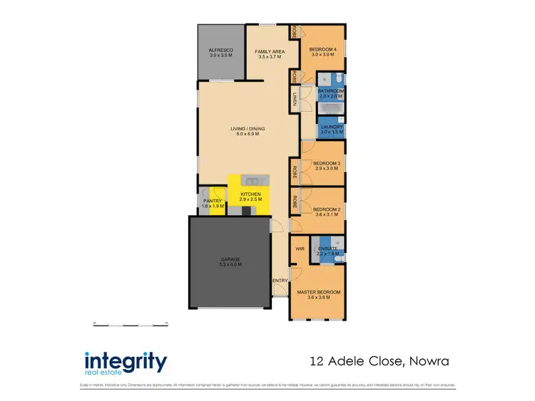 Floorplan of Homely house listing, 12 Adele Close, Nowra NSW 2541